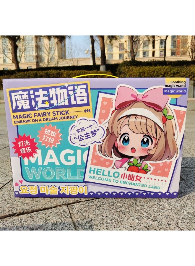 Children's Play Magic Wand Bag Dressing Mirror Earrings Jewelry Toy Suit Kindergarten Training Institution Gifts-Color:Magic Story Jewelry Set 909-12  - Image 5
