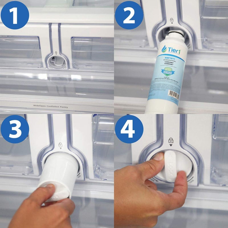 Tier1 DA29-00020B Refrigerator Water Filter | Replacement for Samsung DA29-00020A, HAFCIN/EXP, HAF-CIN, 46-9101, DA97-08006A-B, WSS-2, WF294, Fridge Filter - Image 4
