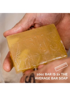 Zeus Bar Soap Natural Body & Face Soap Bar Hydrates Exfoliates & Softens Skin 2 Pack (Verbena Lime)  - Image 5