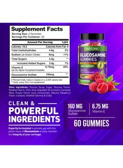 Glucosamine Gummies with Vitamin E - Advanced Joint Support Gummy Supplement, High Potency Antioxidant & Inflammatory Response, Comfort for Back, Knees, Hands, Non GMO, 60 Extended Delivery Gummies - pzsku/Z625C949349AFBB1F48D5Z/45/_/1740202695/75a91786-eff4-4aec-906c-fe88bd028858