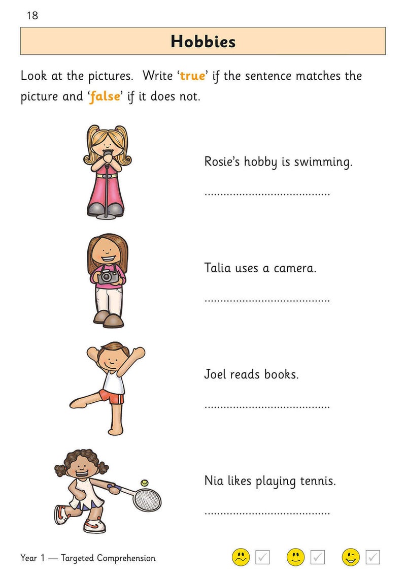 KS1 English Year 1 Reading Comprehension Targeted Question Book - Book 2 (with Answers)  - Image 4
