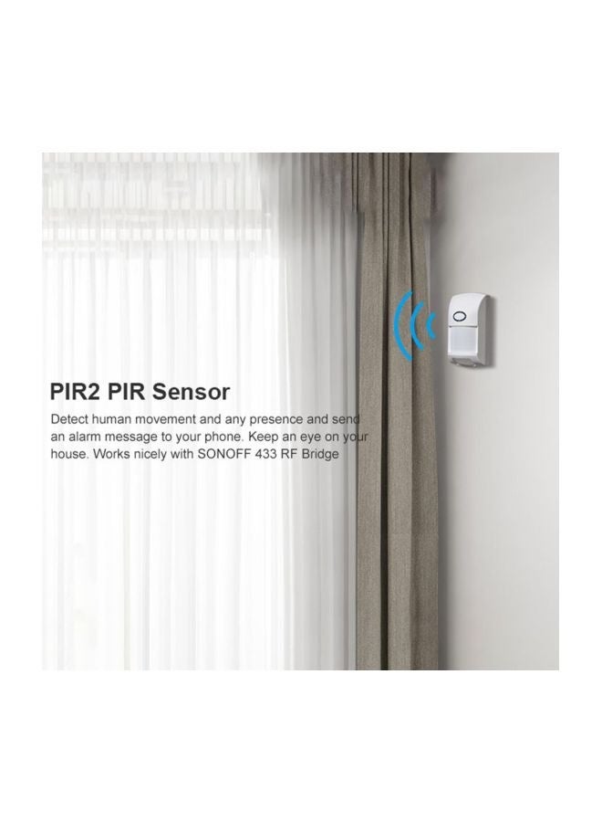 NIBEMINENT PIR2 Auto PIR Sensor Infrared IR Wireless Motion Detector White 137 × 61 43 - Image 3
