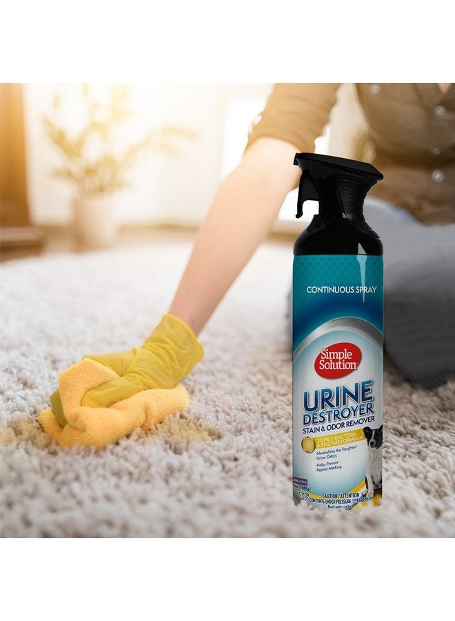 Simple Solution Urine Destroyer Enzymatic Cleaner | Pet Stain and Odor Remover with 2X Pro-bacteria Cleaning Power | 17 Ounces - Image 3