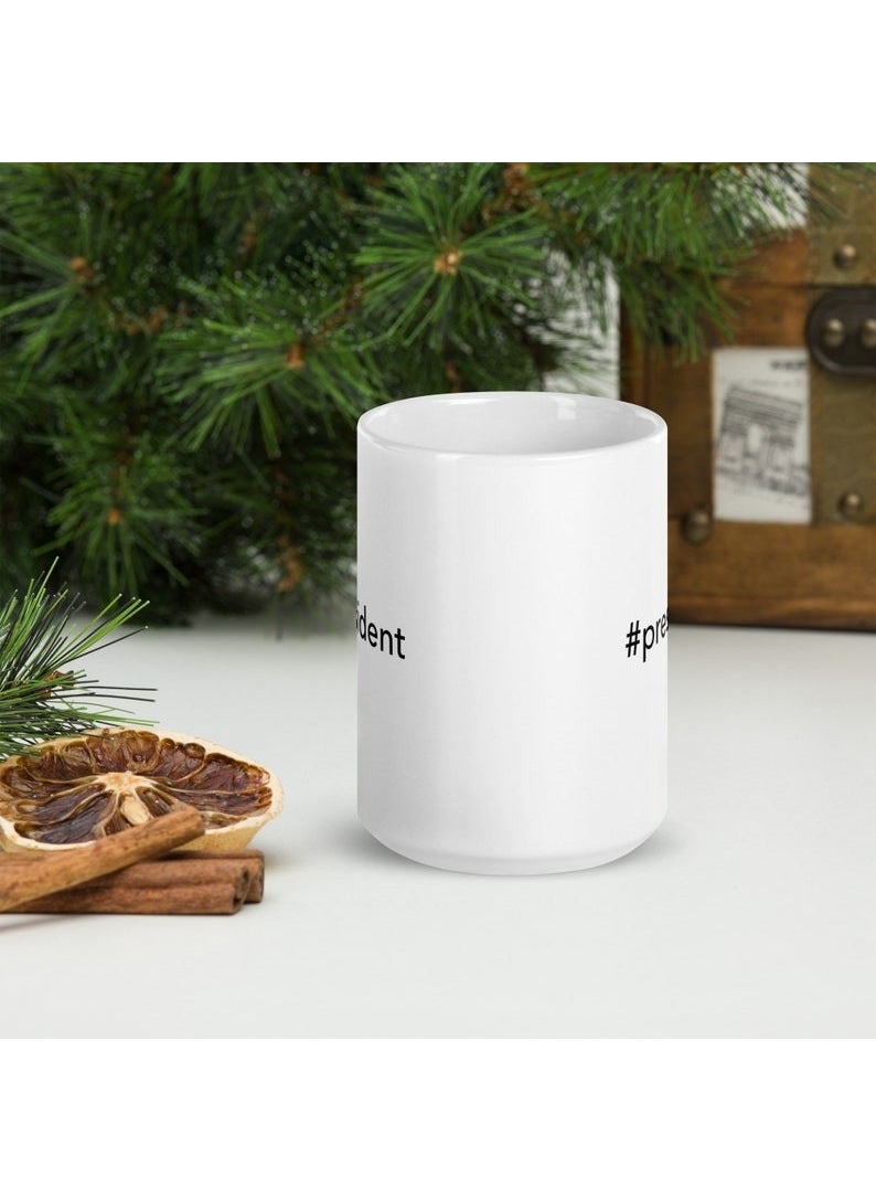 Bexdore - Hashtag President Mug President Mug Personalized Coffee Mug English Coffee - Image 1