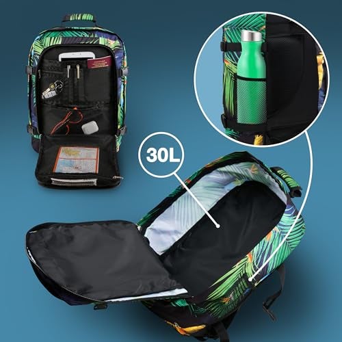 Cabin Max Metz 30L Travel Bag 18x14x8inch (45x36x20cm)-Backpack/Weekender Bag Ideal Underseat Carry on Luggage Fits Southwest Airlines and Many More (Navajo Blue) - Image 5