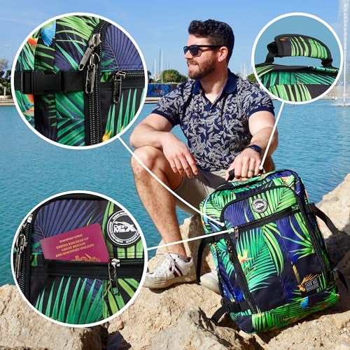 Cabin Max Metz 30L Travel Bag 18x14x8inch (45x36x20cm)-Backpack/Weekender Bag Ideal Underseat Carry on Luggage Fits Southwest Airlines and Many More (Navajo Blue) - Image 3
