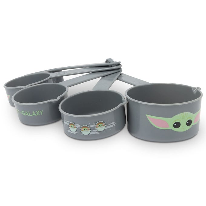 DISNEY STAR WARS THE MANDALORIAN MEASURING CUPS ADORABLE BABY YODA MEASURING CUPS FOR KITCHEN
