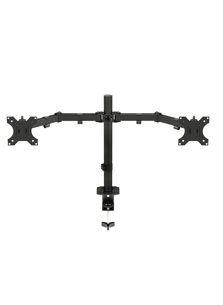 General Ergonomic Dual Monitor Stand for LCD LED PC Screens for Desks, Height Adjustable Arm Bracket Tilt 90°  Rotate 360°  - Image 2