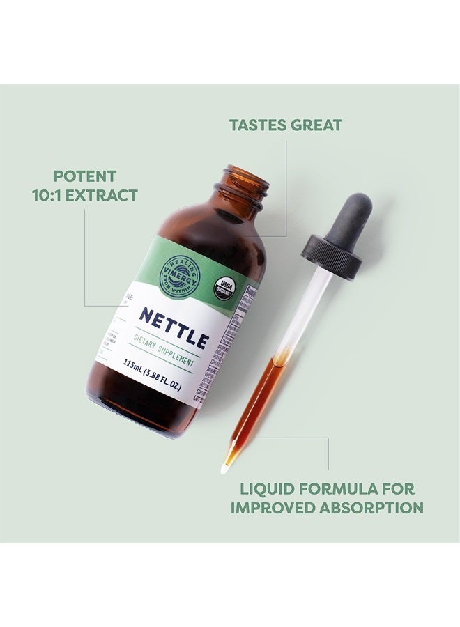 Vimergy Organic Nettle Leaf Extract, 57 Servings – Potent 10:1 Extract Liquid Drops – Supports Immune System Health – Supports Joint Health - USDA Organic, Gluten-Free, Non-GMO, Vegan & Paleo (115 ml) - Image 3