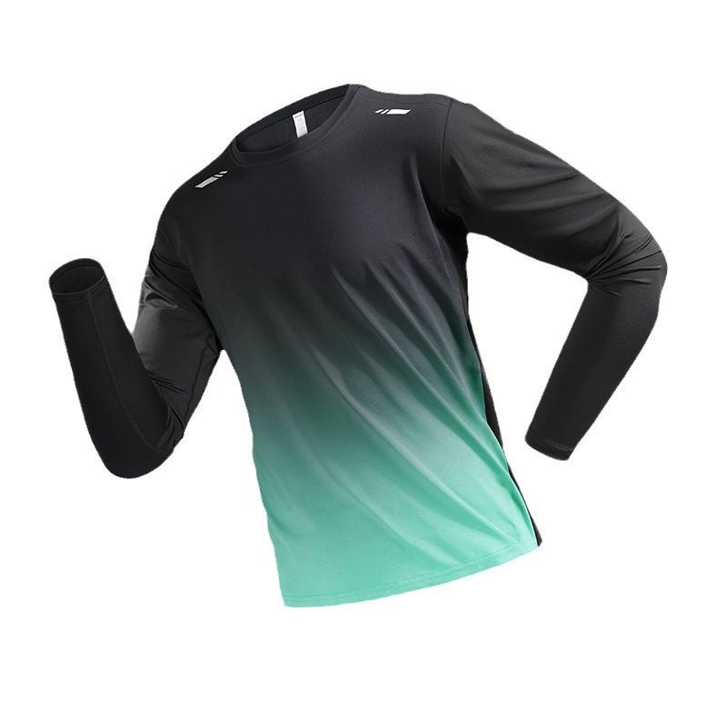 Running Quick-Drying Clothes Long-Sleeved T-Shirt Men'S Fitness Basketball Training Morning Running Sports Cycling Mountaineering Clothes Top - Image 5