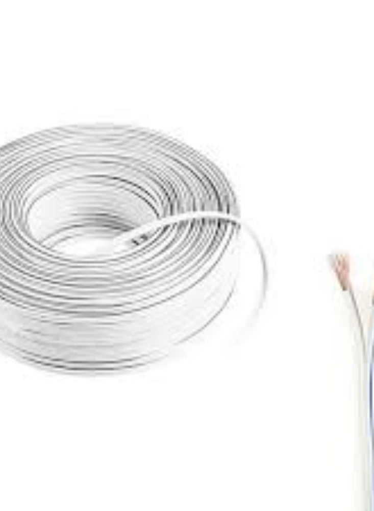 KNP 45mtr Aricol Twin Speaker Cable in White is Designed for High Quality Audio Transmission Ideal for Connecting Speakers in Home Theater Systems Audio Setups and Professional Environments. - Image 2