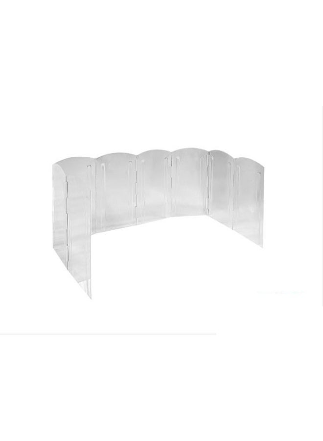 erorex Foldable 8-Panel Aluminum Stove Windshield, 30cm Height for Outdoor Cooking, Camping, Backpacking, and Portable Gas Stove Heat Protection - Image 1