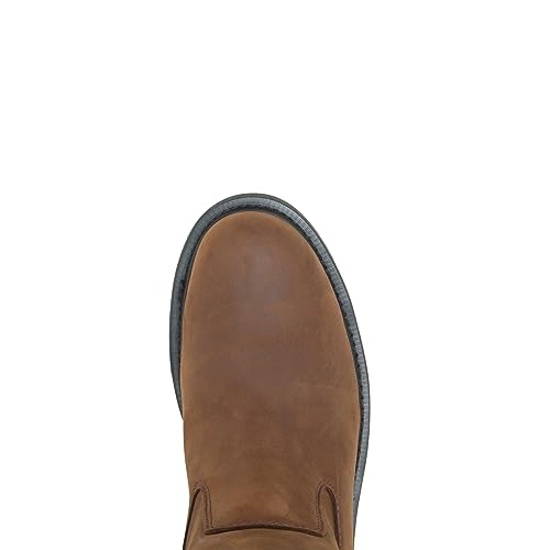 WOLVERINE mens Dd Work Wellington industrial and construction boots, Dark Brown, 8.5 US - Image 5