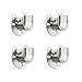 FYTRONDY FYTRONDY Stainless Steel Wardrobe Closet Rod Bracket, U-Shaped Open Type Socket Bracket, Shower Curtain Rod Pole End - Image 2
