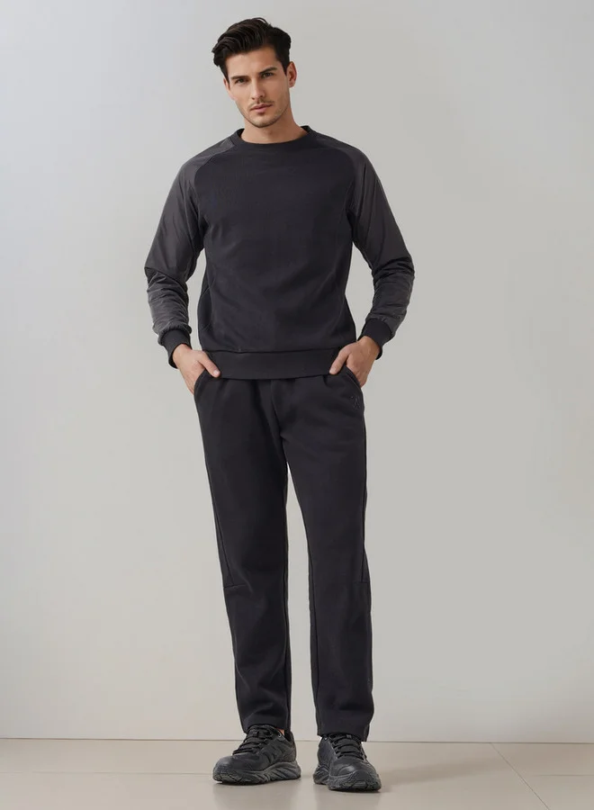 ادوت من سبلاش بنطلون رياضي رجالي بقصة عادية وخصر برباط