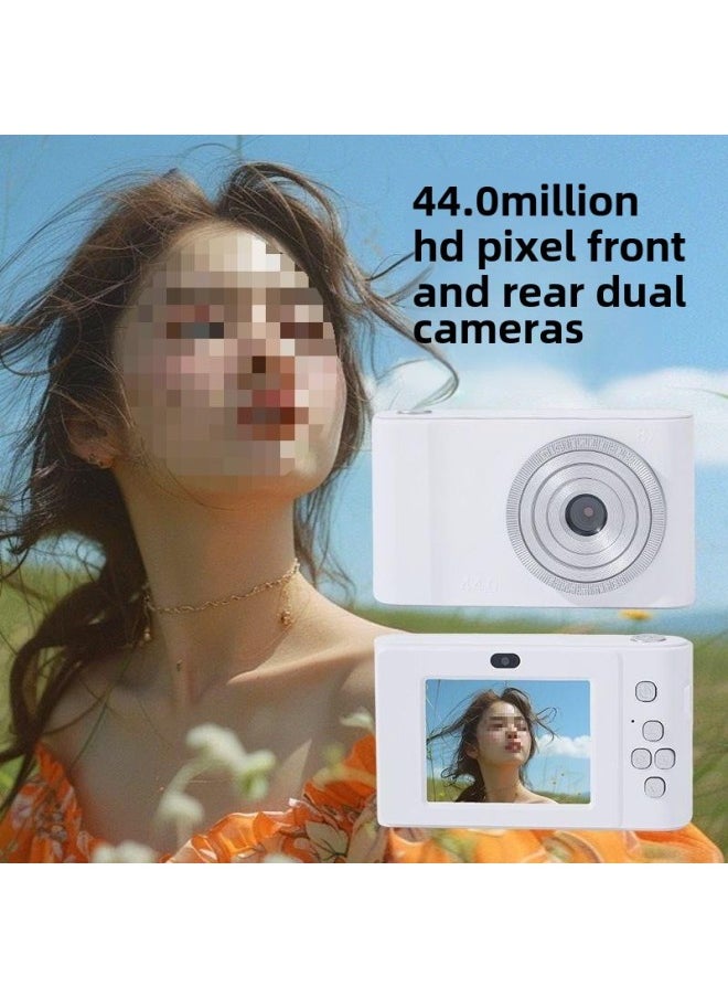 Generic Retro Self-timer Ccd HD Double-camera Student Party Entry-level Cute High-value Girl Travel Portable-Body Color:K3 Black* [front And Rear Camera + Photo Transfer + Music Listening] - 64g* High-speed Memory Card (can Take About 10,000 Photos)  - Image 5