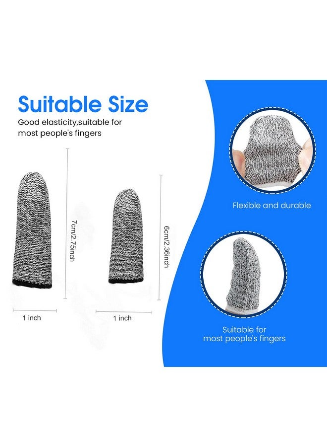 سوبفوكس أغطية أصابع Supvox® 10 قطع لحماية الأصابع مقاومة للقطع، أغطية أصابع، واقيات أصابع آمنة لحماية الأصابع من جلطات الأصابع للمطبخ والتقليم والزراعة - Image 2