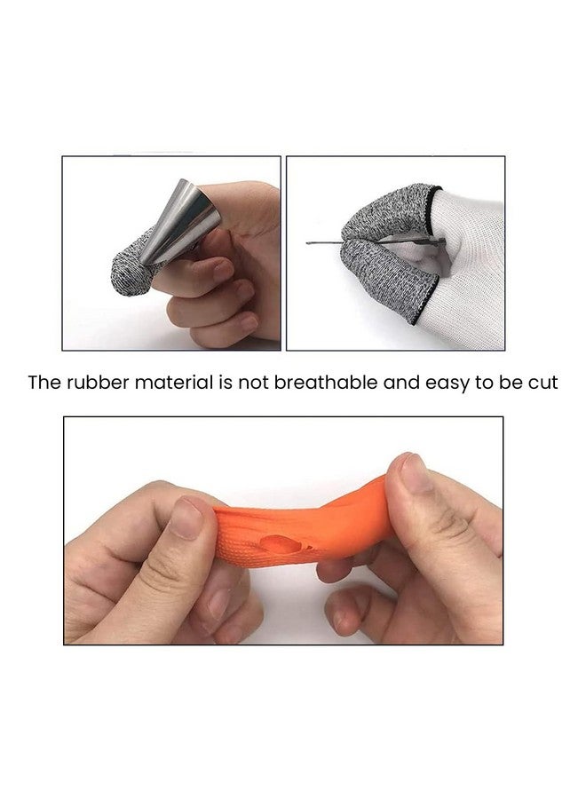 سوبفوكس أغطية أصابع Supvox® 10 قطع لحماية الأصابع مقاومة للقطع، أغطية أصابع، واقيات أصابع آمنة لحماية الأصابع من جلطات الأصابع للمطبخ والتقليم والزراعة - Image 4