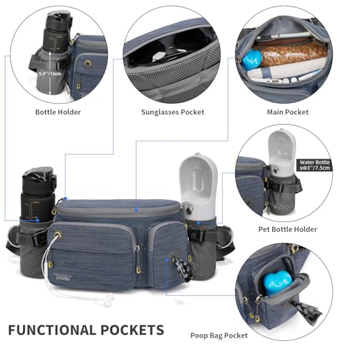 TUDEQU Hiking Fanny Pack for Men Women Large Hiking Waist Packs Mens Fanny Pack Crossbody Waist Bag for Men for Travel - Image 5