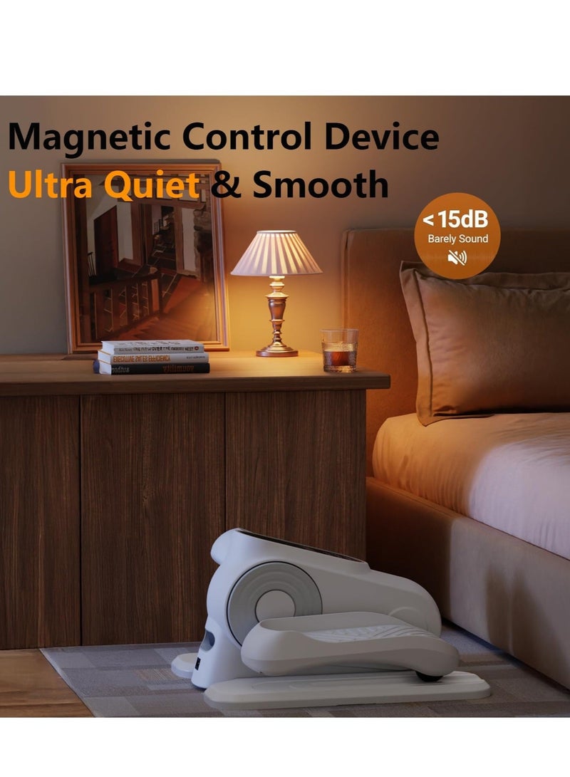 WALALLA Under Desk Elliptical Exercise Machine, with 12 Speed, Electric Foot Leg Exerciser While Sitting for Seniors, Portable Seated Pedal Exerciser with Remote, LCD - Image 2