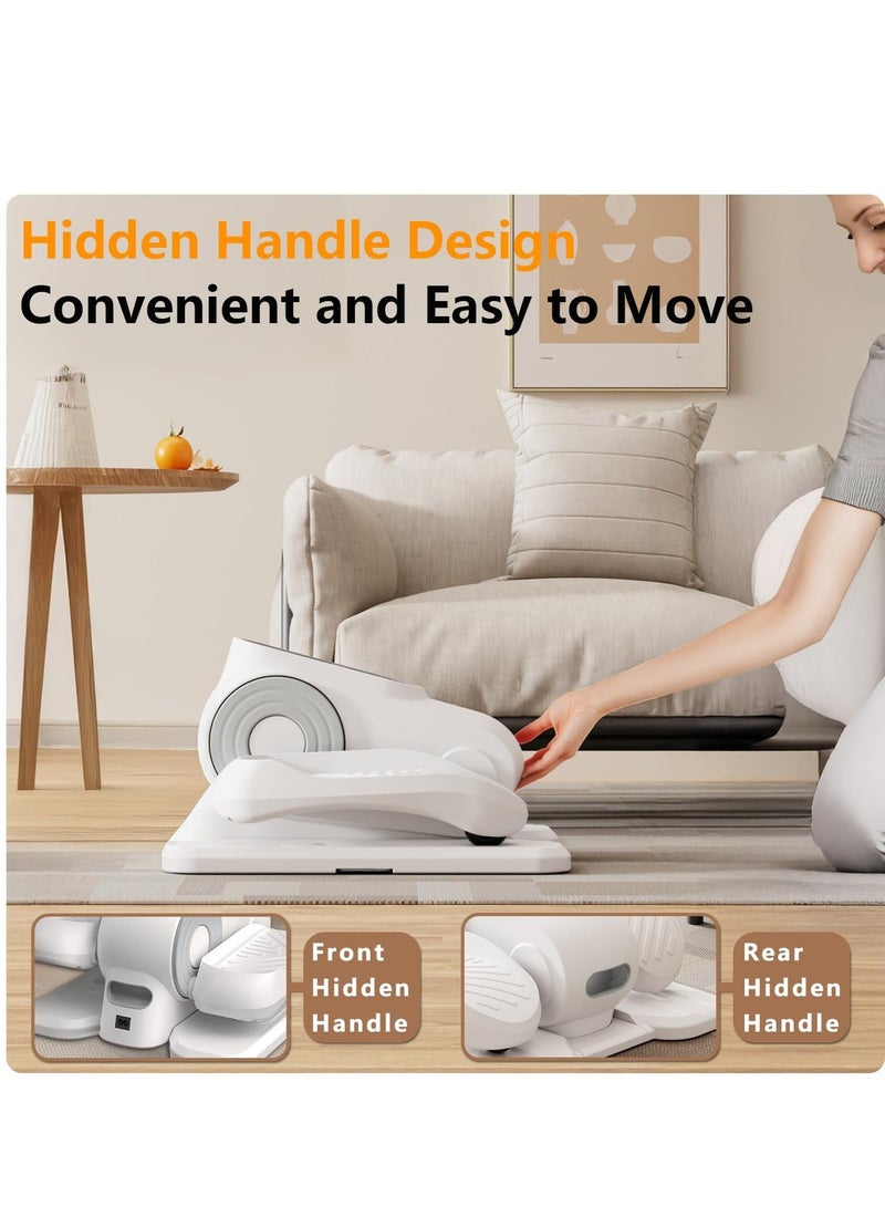 WALALLA Under Desk Elliptical Exercise Machine, with 12 Speed, Electric Foot Leg Exerciser While Sitting for Seniors, Portable Seated Pedal Exerciser with Remote, LCD - Image 5