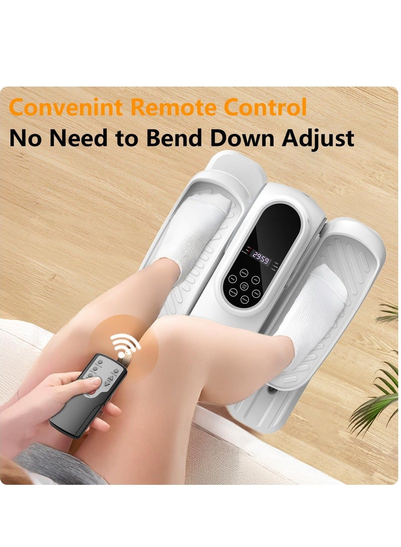 WALALLA Under Desk Elliptical Exercise Machine, with 12 Speed, Electric Foot Leg Exerciser While Sitting for Seniors, Portable Seated Pedal Exerciser with Remote, LCD - Image 4