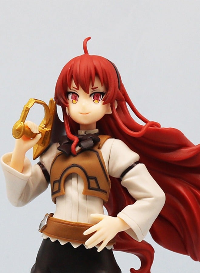 هالامودو التقمص بلا وظيفة المبارز إريس البالغ طوله 22 سم مع الشعر الأحمر المتدفق، تمثال أنمي رائع، مثالي لتزيين المكتب وتقديم الهدايا - Image 1