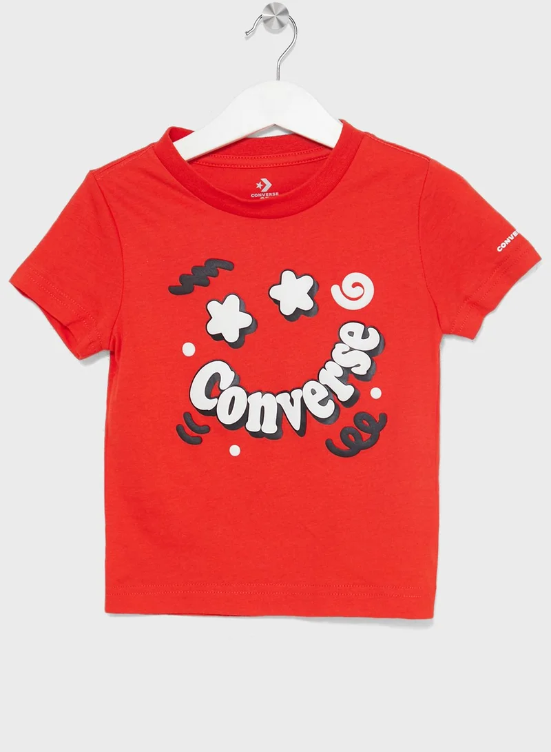 CONVERSE Kids Squiggle T-Shirt Sweatpant Set