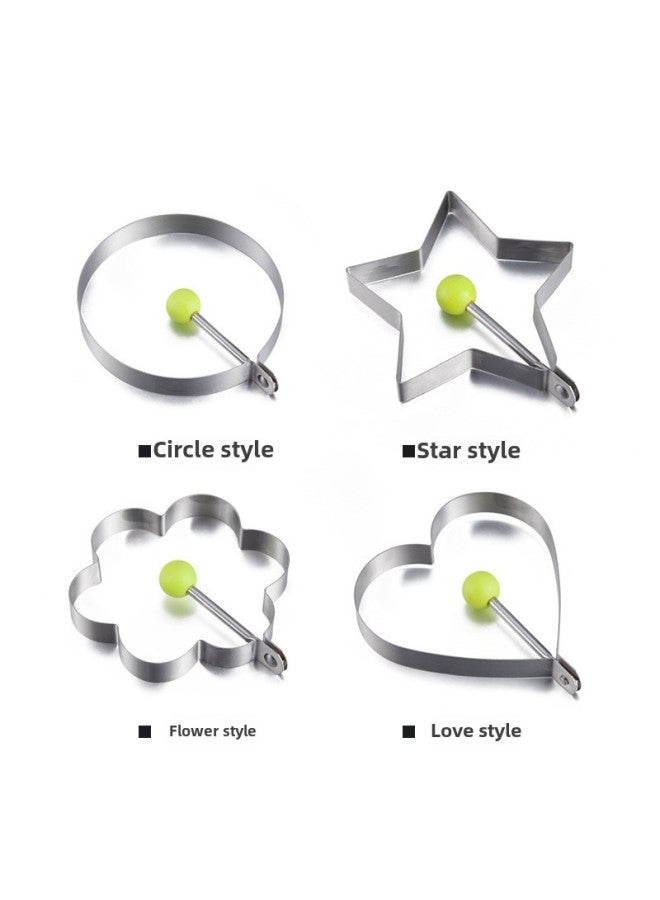 Thickened Stainless Steel Omelette Model Love Type Omelette Mold Creative Omelette Ring Fried Egg Poached Egg Grinding Tool-Specifications:heart-shaped - Image 5