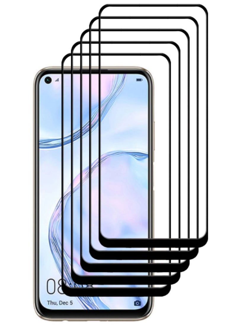 ACLIX 5 Pieces Antistatic ESD Dustproof Premium Quality High Definition Tempered Glass Screen Protector Designed For Huawei nova 7i - Image 1