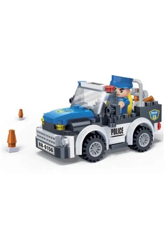 BanBao سلسلة الشرطة - سيارة الشرطة (100 قطعة) - Image 2