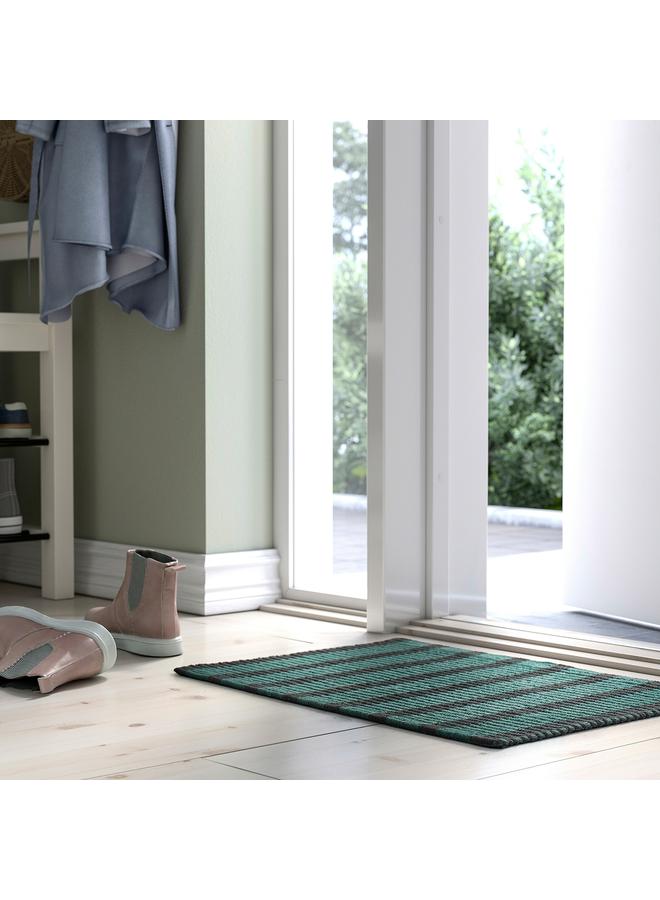 Green Tiger Door mat, blue-green/black, 40x60 cm - Image 3