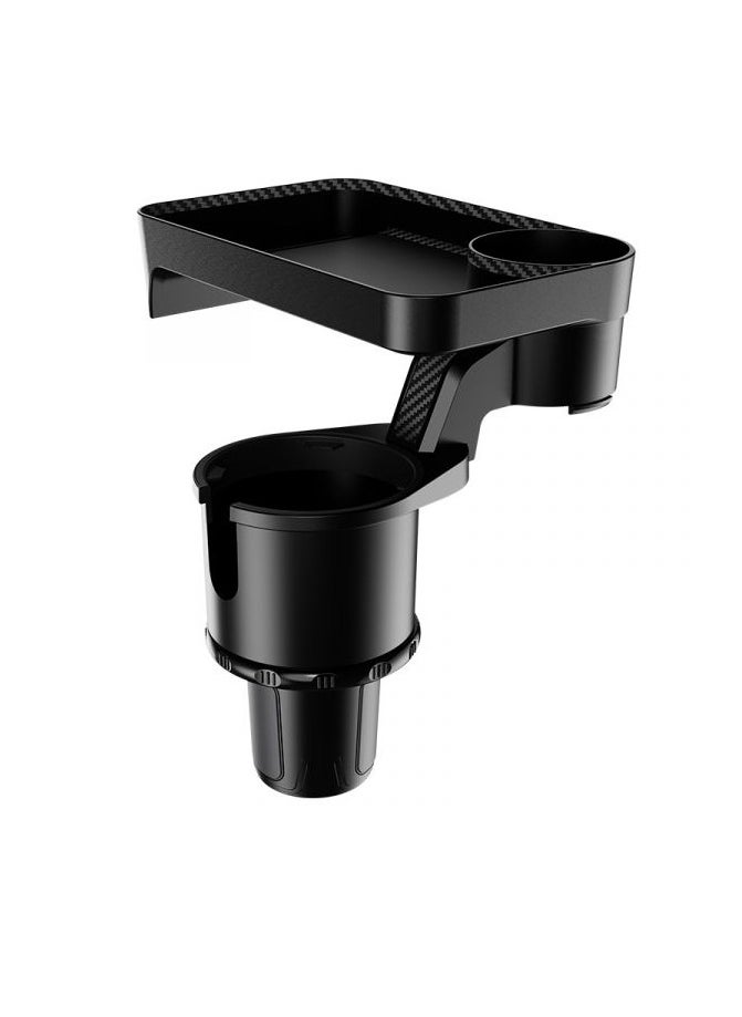 Tecar - TE-02CP -  Multi-Use Cup Holder with Table, Adjustable base Car Cup Holder Extender with Tray and Phone Holder for Multiple Cars, Adjustable Dual Cup Holder Extender for Car, Universal Car Food Tray Table for Dining - Image 1