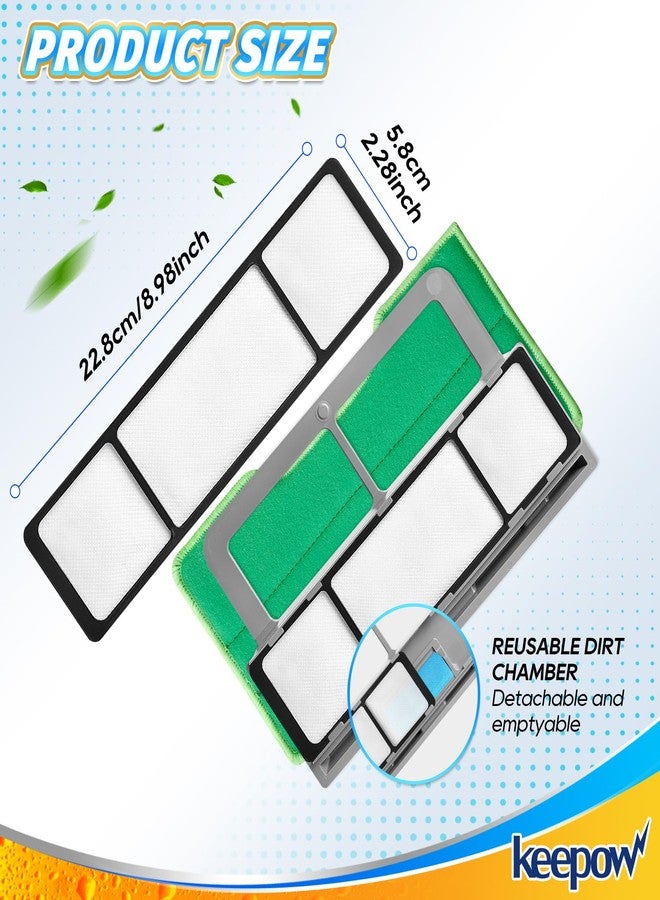 KEEPOW 3 Pack Replacement Flaps for KEEPOW VM252 Reusable Dust Boxes, Replacement Filer Portion for KEEPOW Mop Pads Compatible with Shark VM252 VM200 VC205 Vacuum - Image 2