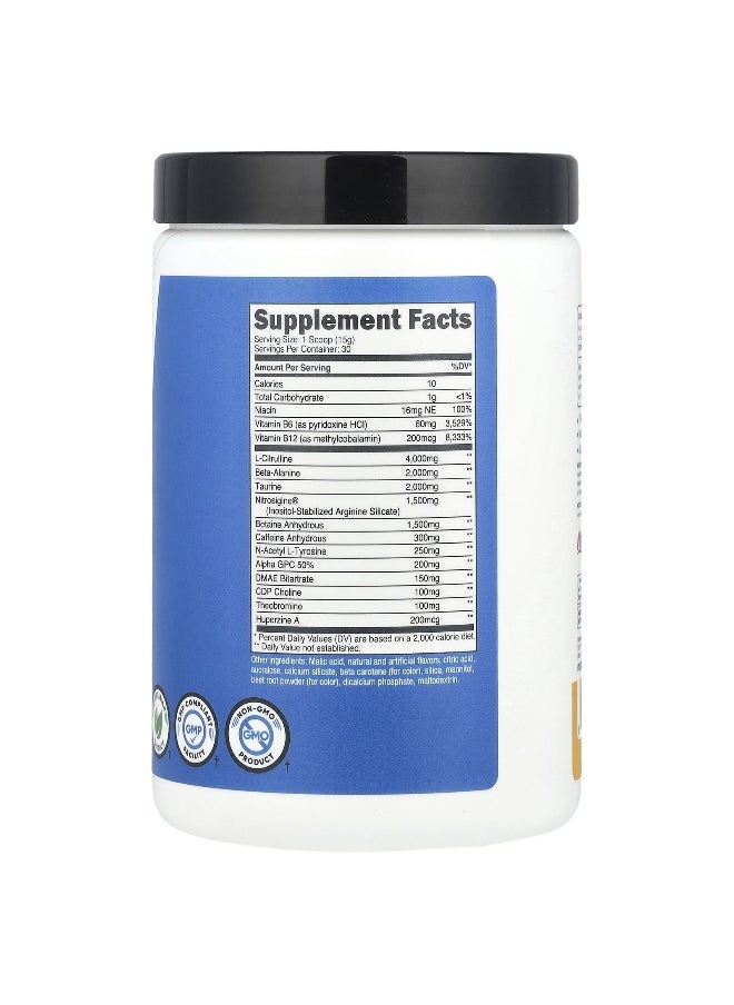 Nutricost Nutricost, Performance, Pre-X, Xtreme Pre-Workout Complex, Peach Mango, 1 lb (450 g)  - Image 2