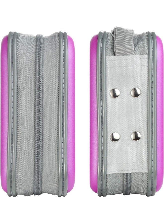 alavisxf xx alavisxf xx CD Case, 48 Capacity Hard Plastic DVD Case Portable Zipper CD Case Holder Large Storage Disc Wallet Bag for Car Home Travel (Purple, 48 Capacity)  - Image 3