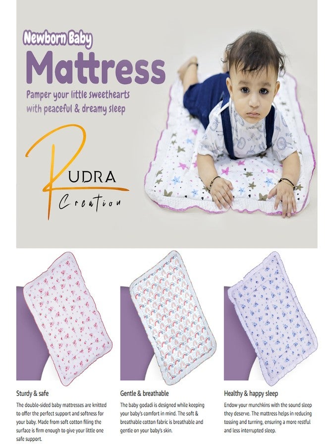 RUDRA CREATION® Newborn Soft Cotton Godadi | Baby gaddi | Baby Crib Sheet | Baby mat | Godari |Bedding Set - Image 4