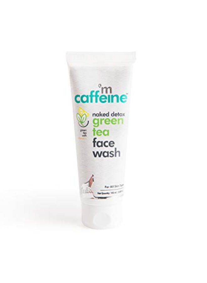 MCaffeine Naked Detox Green Tea Face Wash (Pack Of 2); Dirt Removal ; Vitamin C Hyaluronic Acid ; All Skin ; Paraben & Sls Free ; 100 Ml - Image 1