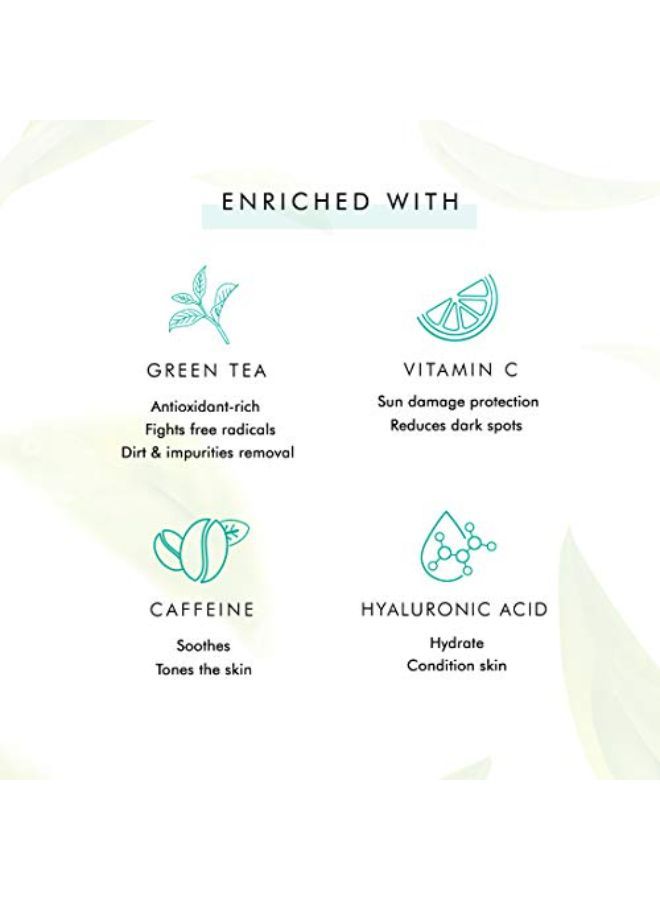 MCaffeine Naked Detox Green Tea Face Wash (Pack Of 2); Dirt Removal ; Vitamin C Hyaluronic Acid ; All Skin ; Paraben & Sls Free ; 100 Ml - Image 4