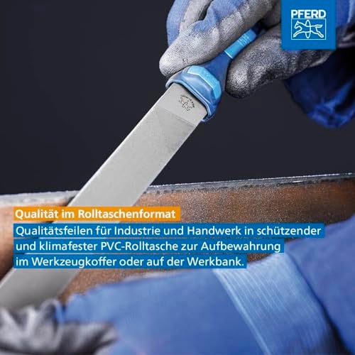 Pferd 11800552 Type Cut 2 Machinist's File Set, Multi-Colour, 300 mm, 5-Piece - Image 3