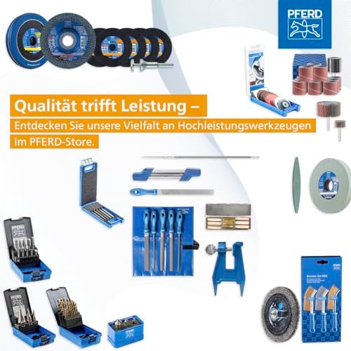 Pferd 11800552 Type Cut 2 Machinist's File Set, Multi-Colour, 300 mm, 5-Piece - Image 4