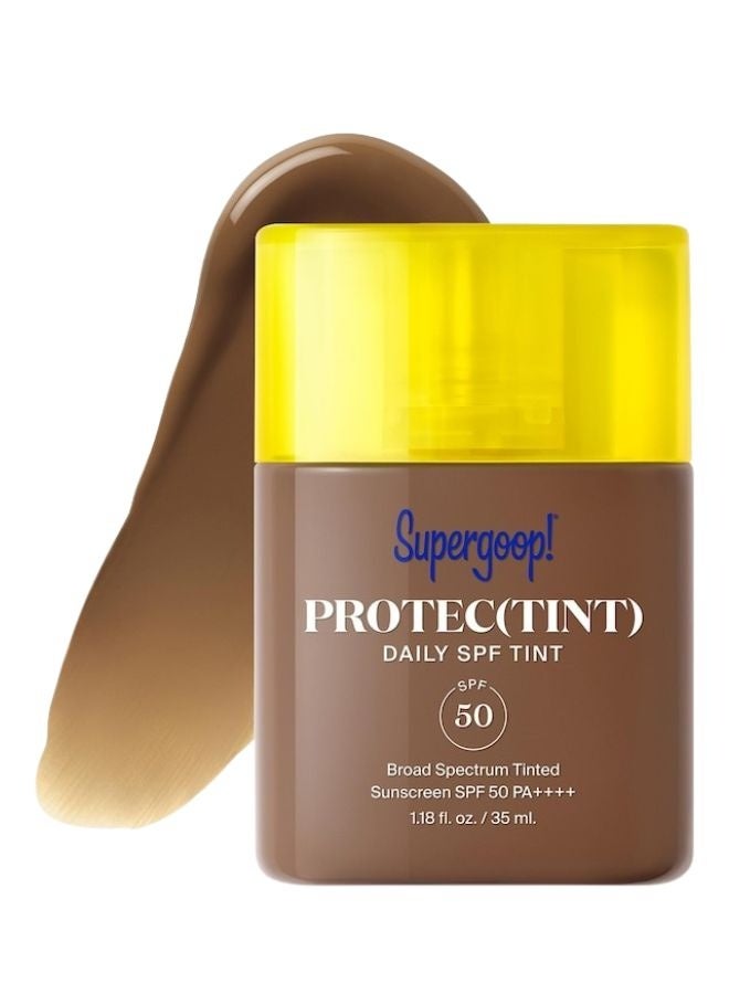 Supergoop سوبرغوب! بروتيك (تينت) واقي شمس يومي تينت SPF 50 مع إكتوين – 46N (محايد عميق)، 35 مل - Image 1