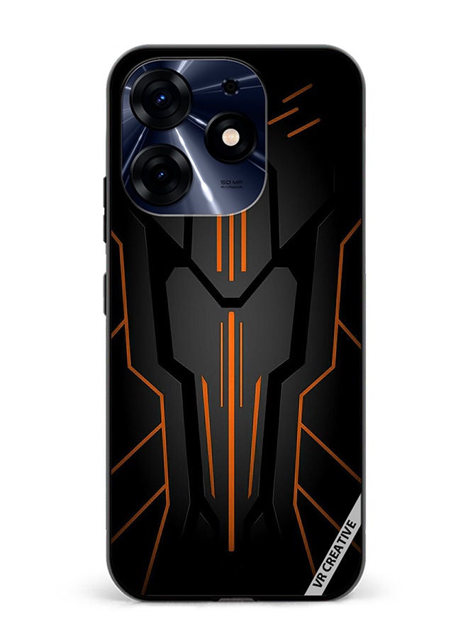VR CREATIVE Protective Case Cover For Tecno Spark 10 Pro Black Sark Design Multicolour - Image 1