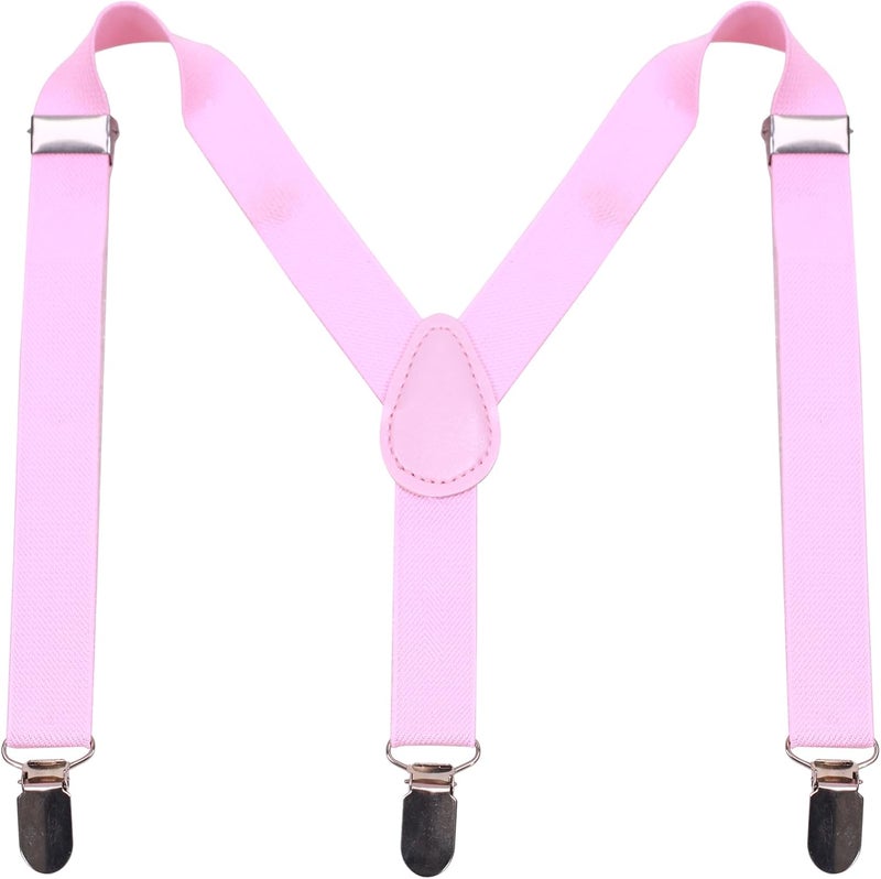 GUCHOL Suspenders for Boy and Girl Adjustable Elastic with Strong Metal Clips Suitable for Kids Toddler Baby - Image 1