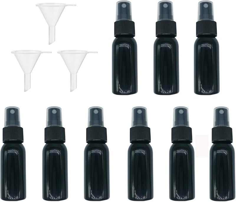 HOSL 36Pack 1 Ounce spray bottles Refillable Fine Mist Spray Bottles Perfume Sprayer Bottle Cosmetic Atomizers Spray Bottles for cleaning (Black)
