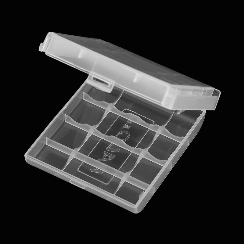 2PCS PALO Transparent AA Battery Storage Boxes Cases High-quality Containers Durable Plastic Battery Holders with Lids Hold 2 * 4 AA Batteries - Image 4