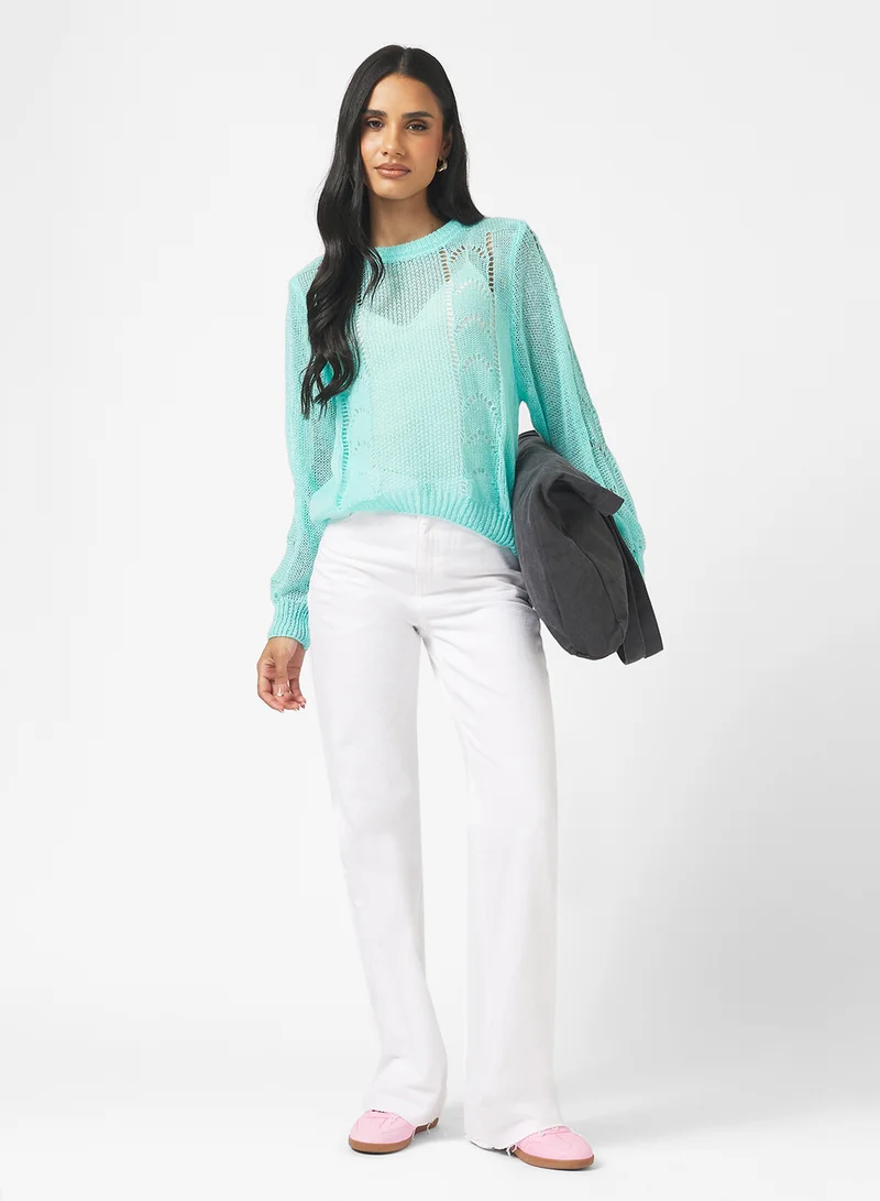 Ginger Knitted Textured Jumper