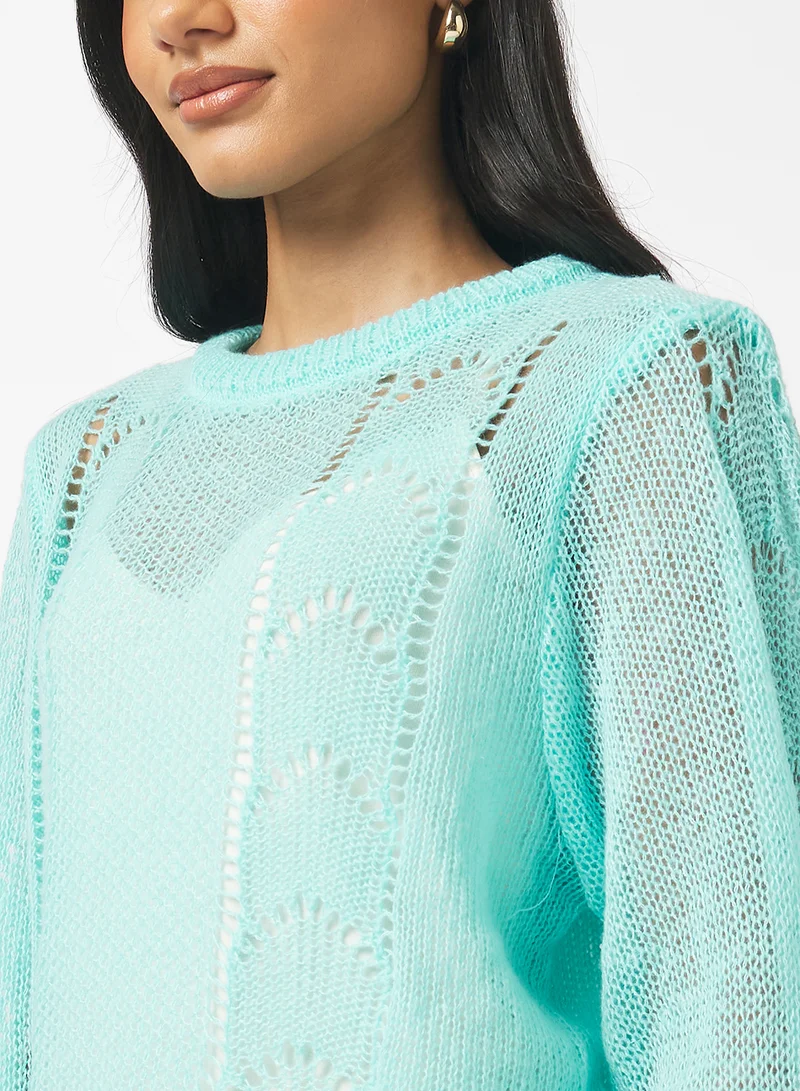 Ginger Knitted Textured Jumper