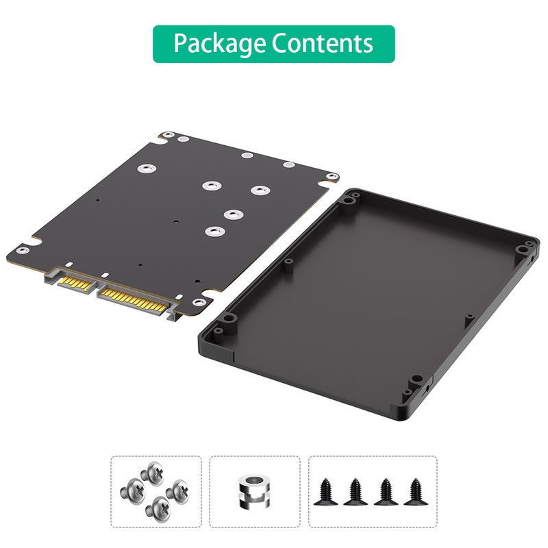 M.2 Solid State Ssd To Sata3 External Hard Disk Box Ngff Msata To Serial Port Adapter Dual-Use 2-In -1 - Image 3