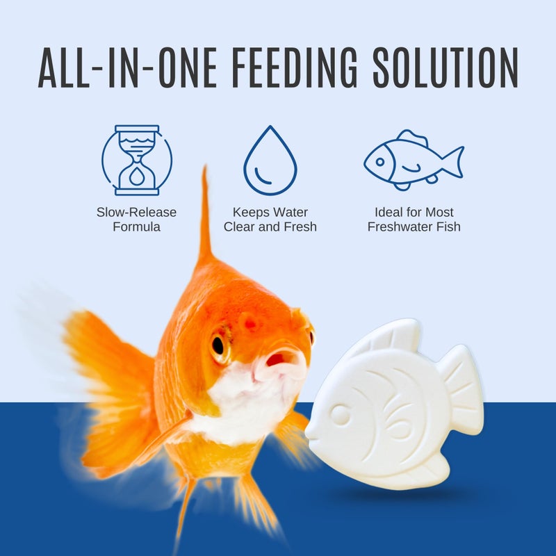 Atlantic Rush Vacation Feeder for Aquarium - 14 Day Feeder Block - Slow Release Fish Food for Betta, Goldfish & Tropical Fish - Aquatic Pet Tank Food (1 Pack of 2 Blocks) - Image 5